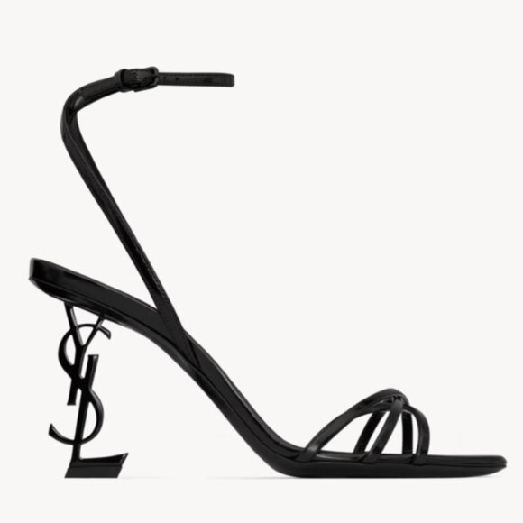 Saint Laurent Shoes - YSL Yves Saint Laurent Cassandre Opyum 85 Heeled Sandals - Size 40 EUR